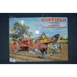 *40x30cm Metal Sign - Nuffield Tractors
