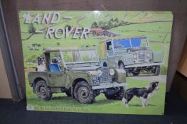 *70x50cm Metal Sign - Land Rover Series 1 1948-1958
