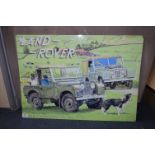 *70x50cm Metal Sign - Land Rover Series 1 1948-1958