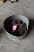Galvanised Tub Containing Horse Shoes