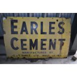 Earl's Cement Enamel Sign 60x40"