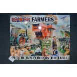 *40x30cm Metal Sign - "British Farmers put the Best Food on the Table"