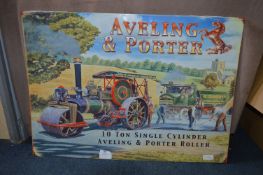 *70x50cm Metal Sign - Aveling & Porter 10 Ton Roller