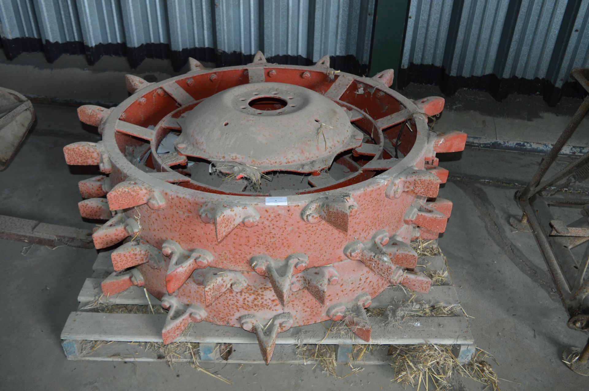 Pair of Eight Stud 50" Diameter Potato Wheels