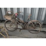 Vintage Delivery Bicycle with Basket