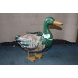 *Ornamental Painted Metal Duck