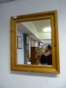 Pine Framed Wall Mirror