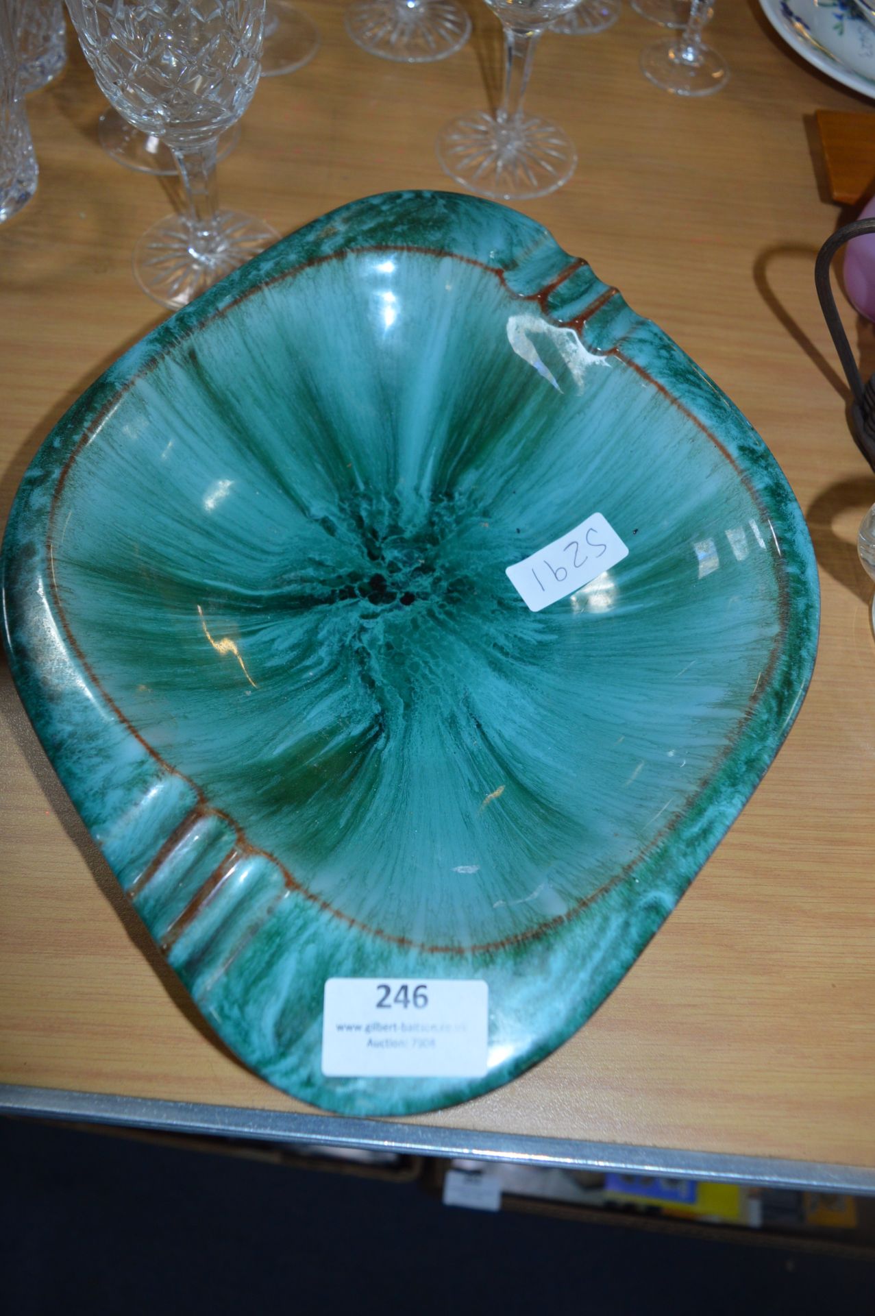 Canadian Blue Mountain Ware Green Ashtray