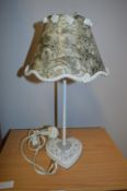 Table Lamp with Heart Shaped Base