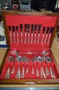 Cased Canteen of Silver Plated Cutlery