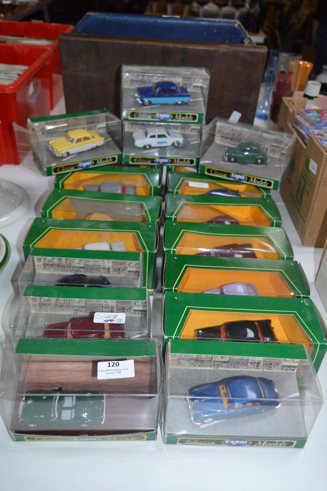 Eighteen Corgi Classic Diecast Model Vehicles