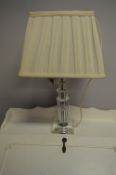 Glass Table Lamp with Shade