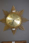 Junghans Sunburst Wall Clock