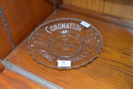 Glass King George VI Coronation Plate