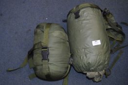 Two Military Type Sleeping Bags