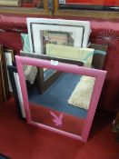 Selection of Framed Military Photographs, Playboy