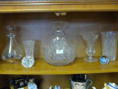 Lead Cut Crystal Glass Fruit Bowl, Vases, Decanter