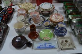 Assorted Decorative Plates, Dish, Blue & White War