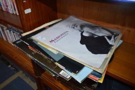 Selection of LP Records; Madonna, Buddy Ollie, etc