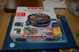 Tefal Raclette Grill and a Fibre Optic Canvas Chri
