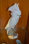 Large Pottery Figure of a Cockatoo