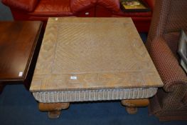 Large Wicker Coffee Table