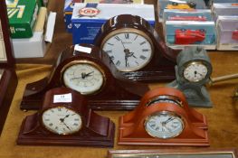 Six Assorted Mantel Clocks