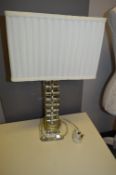 Glass Table Lamp with Shade