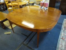 Large Walnut Extending Dining Table