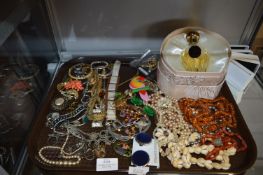 Tray Lot of Costume Jewellery; Necklaces, Bangles,