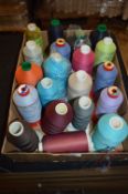 Approximately 20 Rolls of Mixed Polyester Threads