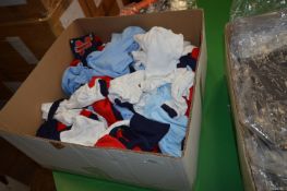 Box Containing 50 Assorted Items of Children's Clothing