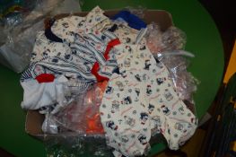 Box Containing 50 Assorted Items of Children's Clothing