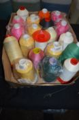 Box Containing Assorted Polyester Threads