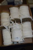 Six Rolls of Elasticated Lace Lingerie Trim