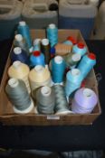 Box Containing Assorted Polyester Threads