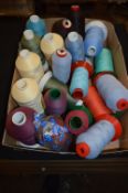 Approximately 20 Rolls of Mixed Polyester Threads