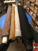 Four Rolls of DNK Fabric Assorted Colours and Lengths