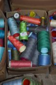 Box Containing Assorted Cones of 120 Cotton Thread