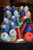 Approximately 20 Rolls of Mixed Polyester Threads