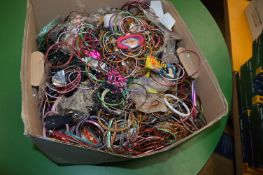 Box Containing a Large Quantity of Assorted Asian and Other Bangles and Bracelets