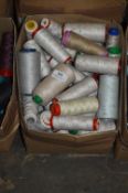 Box Containing Assorted Cones of 120 Cotton Thread