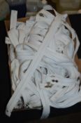 Box of Assorted White Jacket Zips