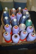 Approximately 20 Rolls of Mixed Polyester Threads