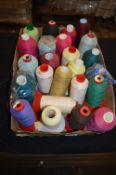 Approximately 20 Rolls of Mixed Polyester Threads