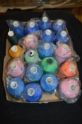 Approximately 20 Rolls of Mixed Polyester Threads