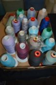 Box Containing Assorted Polyester Threads