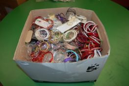 Box Containing a Large Quantity of Assorted Asian and Other Bangles and Bracelets