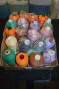 Approximately 20 Rolls of Mixed Polyester Threads