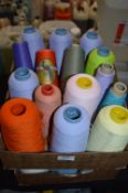 Fifteen Cones of Mixed Polyester Thread